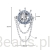 Wymiary koralika charms ze srebra próby 925 beads ster
