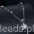srebrny naszyjnik z moissanitem 0,5 ct