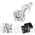 Eleganckie prezentowe pudełeczko gratis do srebrnych kolczyków z Moissanitem 0,5 ct