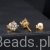 pozłacane kolczyki sztyfty Moissanity 0,5 ct
