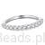 Srebrny pierścionek z Moissanitem 0,03 ct srebro 925 rozmiar R12