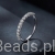 elegancki srebrny pierścionek z moissanitem 0,03 ct rozmiar