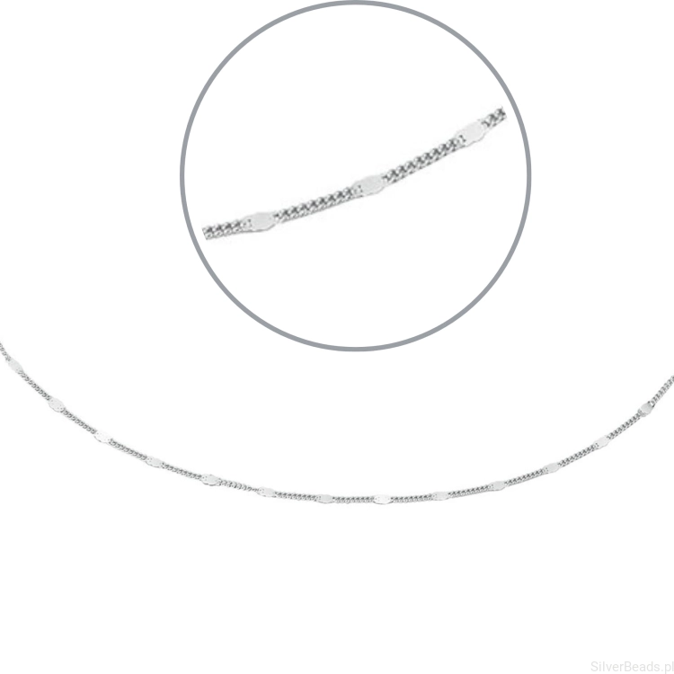 Srebrny naszyjnik figaro do zawieszek charms 40-45cm regulacja