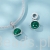 srebrny charms próba 925 Planeta z malachitu