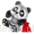 Elegancki satynowy woreczek gratis do każdego zamówienia koralików charms  panda