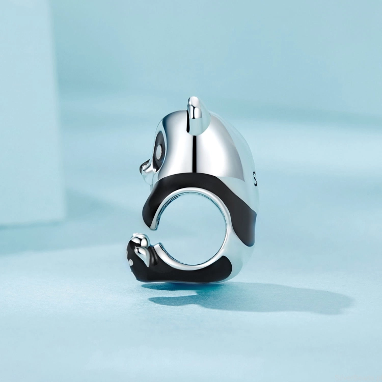 srebrny charms próba 925 mała panda