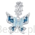 Kryształowy niebieski motyl srebrny charms zawieszka beads srebro 925