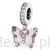 Mały kryształowy motylek w kolorze różowym srebrny charms zawieszka beads srebro 925