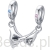 plecione dłonie zakochanych srebrny charms zawieszka beads srebro 925