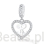 Srebrna zawieszka charms Literka R