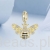 Charms ze srebra próby 925 Pszczoła pozłacana