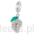 Kryształowy owoc mango charms srebrna zawieszka beads srebro 925
