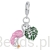 Flaming z listkiem Monstery charms srebrna zawieszka beads srebro 925