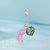 Srebrna wakacyjna  zawieszka charms flaming