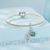 charms ze srebra 925 Flaming z listkiem Monstery