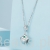 naszyjnik ze srebra amulet z zawieszką koniczynka