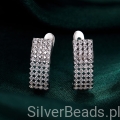 kolczyki ze sreba kryształowe bigle