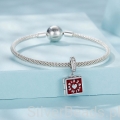 Charms srebro 925 Otwierane pudełko pizzy  koralik do bransoletki modułowej charms