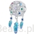 Łapacz snów w kryształki w kolorach tęczy srebrny charms koralik beads