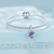 Charms srebro 925 Fioletowo-niebieskie serduszko z gwiazdkami koralik do bransoletki modułowej charms
