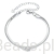 Srebrna podwójna bransoletka Moissanit 5,0 x 5,0 mm 0,5 ct srebrna 925