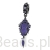 Magiczne czarne lusterko srebrna zawieszka charms beads srebro 925