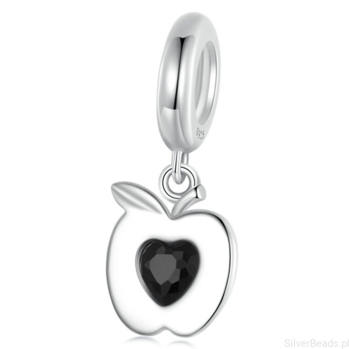 Zatrute jabłko srebrna zawieszka charms srebro 925