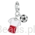 Charms dla kibica koszulka z flagą Polski srebrna zawieszka beads srebro 925