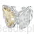 Motyl z żółtym kryształkiem srebrny charms  koralik srebro 925 beads