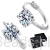 Eleganckie prezentowe pudełeczko gratis do srebrnych kolczyków zz Moissanitem 0,5 ct