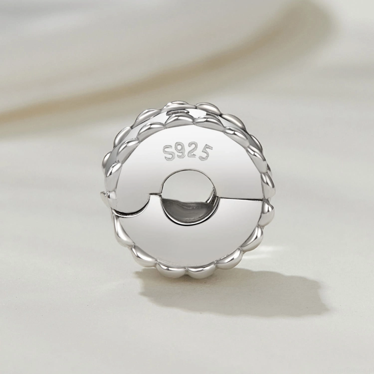 srebrny charms próba 925 Spinka w kryształy
