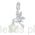 Wróżka ze świecącą w ciemności gwiazdą srebrny charms zawieszka beads