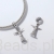 Srebrna modułowa bransoletka typu Pandora i charms Statua Chrystusa w Rio