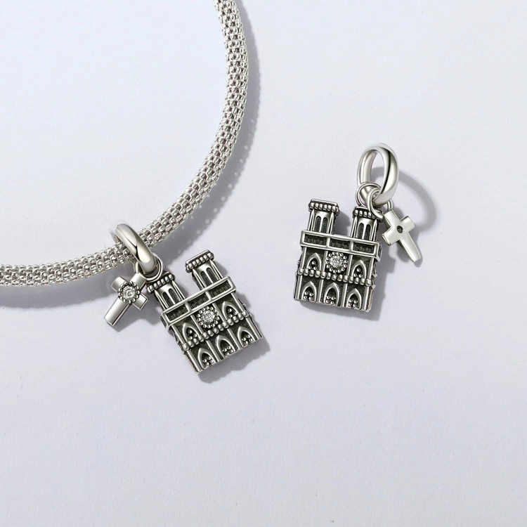 srebrny charms próba 925 Katedra Notre Dame w Paryżu