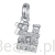 Katedra Notre Dame w Paryżu srebrny charms zawieszka srebro 925