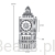Wymiary koralika charms ze srebra próby 925 beads Big Ben w Londynie