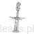 Statua Chrystusa w Rio srebrny charms zawieszka srebro 925