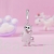 Srebrna zawieszka charms Kotek ze świecącą w ciemności gwiazdą