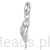 Tulipan srebrna zawieszka koralik beads srebro 925