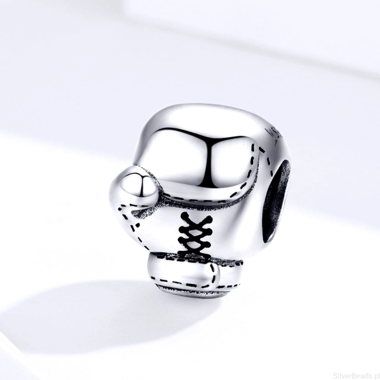 Charms srebro 925 Rękawica bokserska koralik do bransoletki modułowej charms