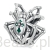 Pająk z krzyżem srebrny charms koralik srebro 925 beads