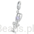 Kieliszek szampana z kokardką srebrny charms zawieszka srebro 925 beads
