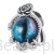 Oko demona srebrny charms koralik srebro 925 beads