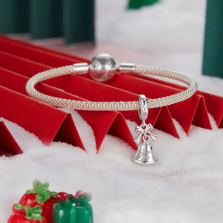 Charms ze srebra próby 925 dzwoneczek do sań świętego Mikołaja
