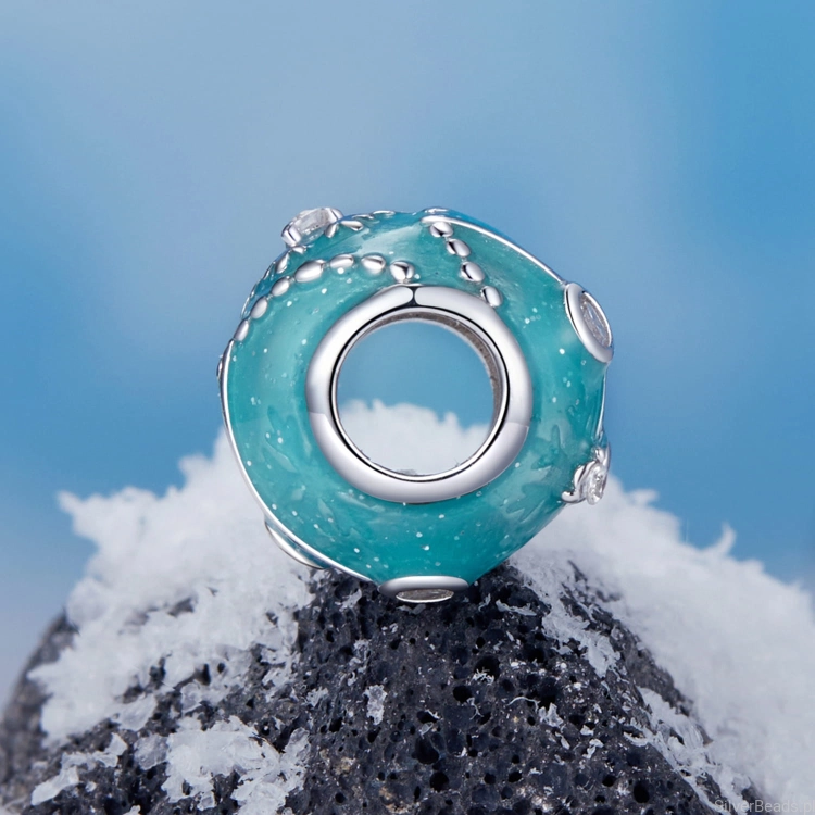 charms ze srebra 925 w płatki śniegu