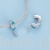 charms ze srebra 925 spinka z wiszącym płatkiem śniegu