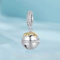 Srebrna zawieszka charms dzwoneczek