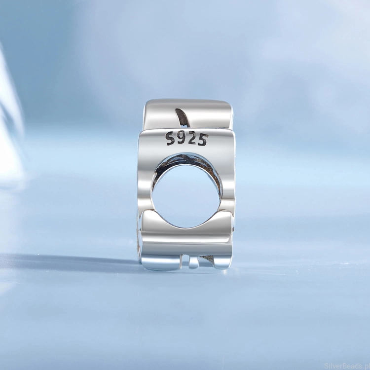 srebrny charms próba 925 Gołąbek z gałązką oliwną