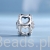 srebrny charms próba 925 Symbol pokoju z serduszkiem
