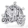 Srebrny charms karoca z dyni dla Kopciuszka koralik beads srebro 925